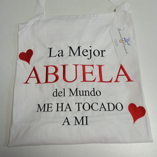 Delantal "La Mejor abuela de mundo"